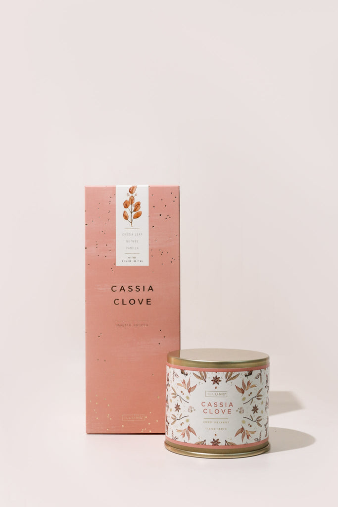 Cassia Clove diffuser and candle by Illume
