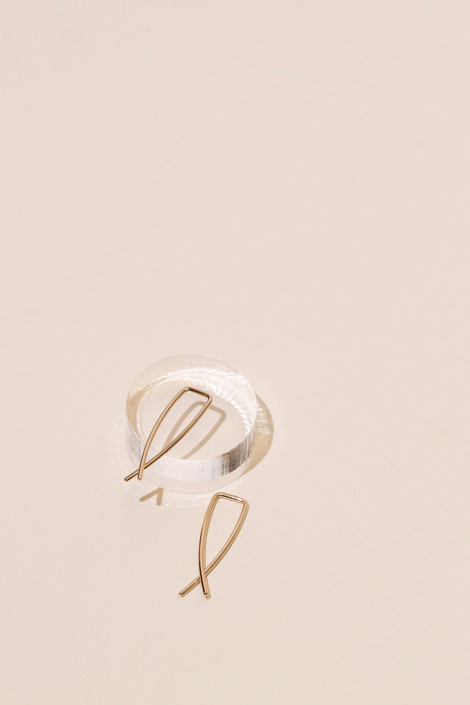 Gold Mini Pescado Earrings - Heyday
