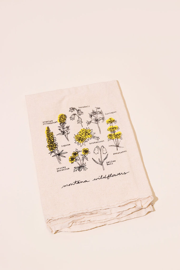 Intrigue Ink Wildflower Dishtowel - Heyday
