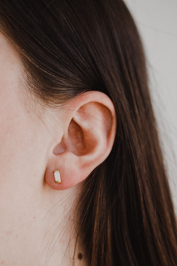 Moonstone Baguette Earrings - Heyday