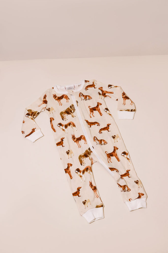 Natural Dog Zipper Pajama - Heyday