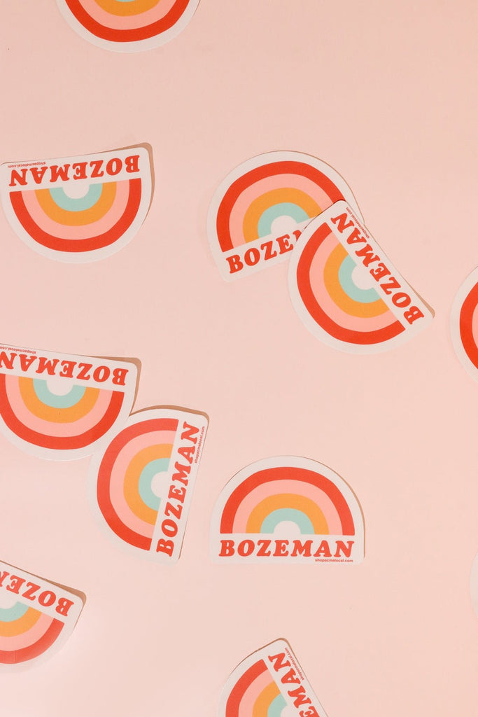 Rainbow Bozeman Sticker - Heyday