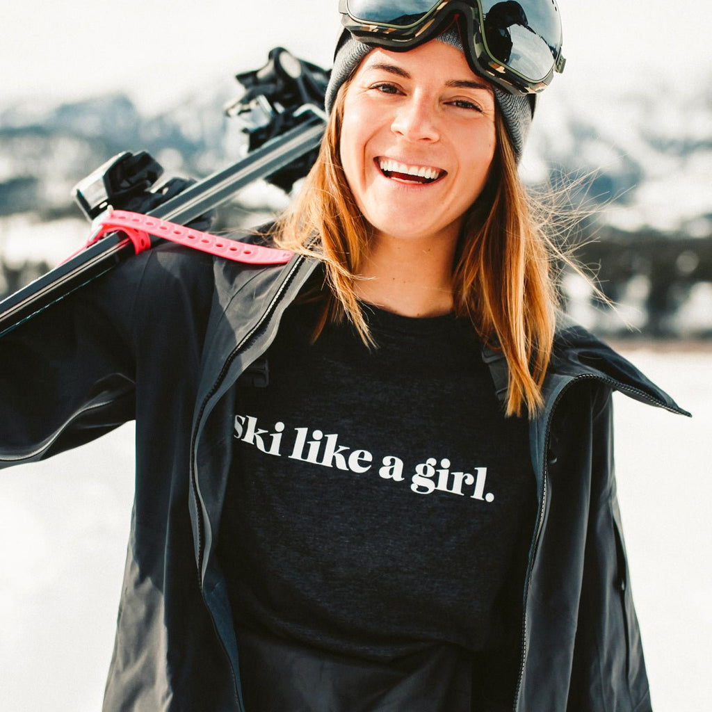 Ski Like a Girl Long Sleeve Shirt - Heyday
