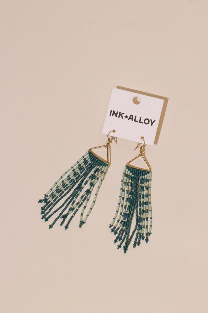 Teal + Mint Arrow Earrings - Heyday