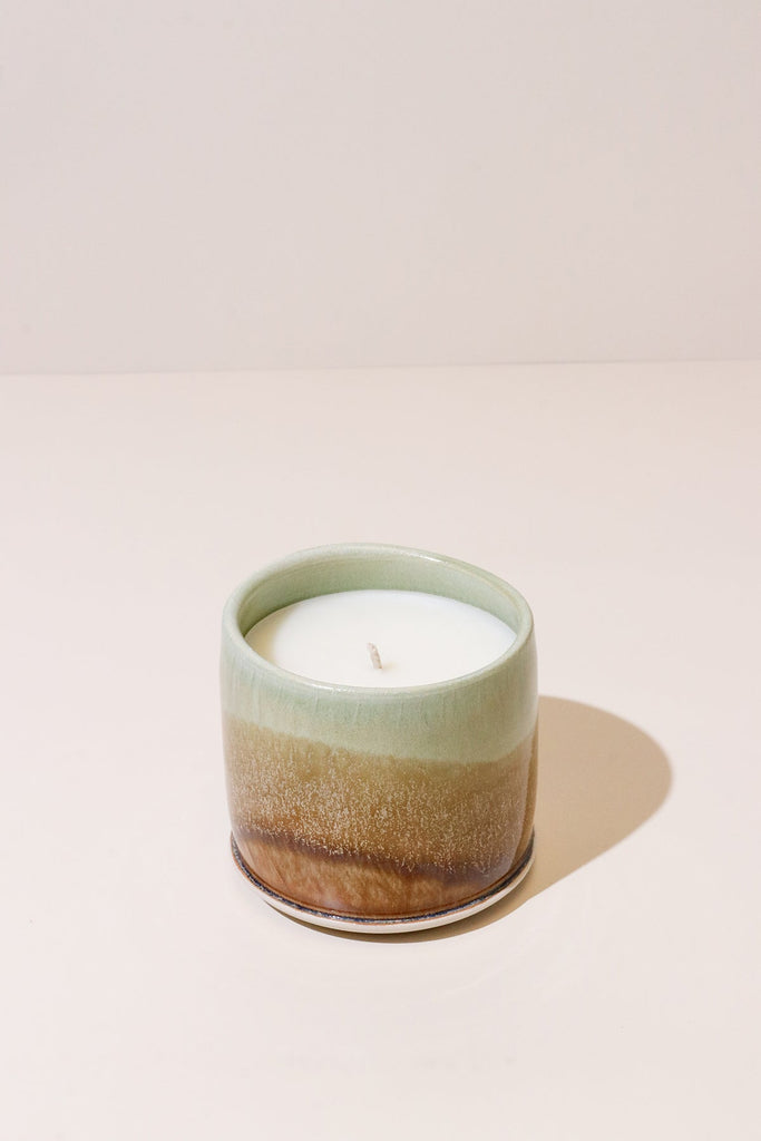 Uncommon Scents x Gangbusters Pottery Candle - Green/Brown - Heyday