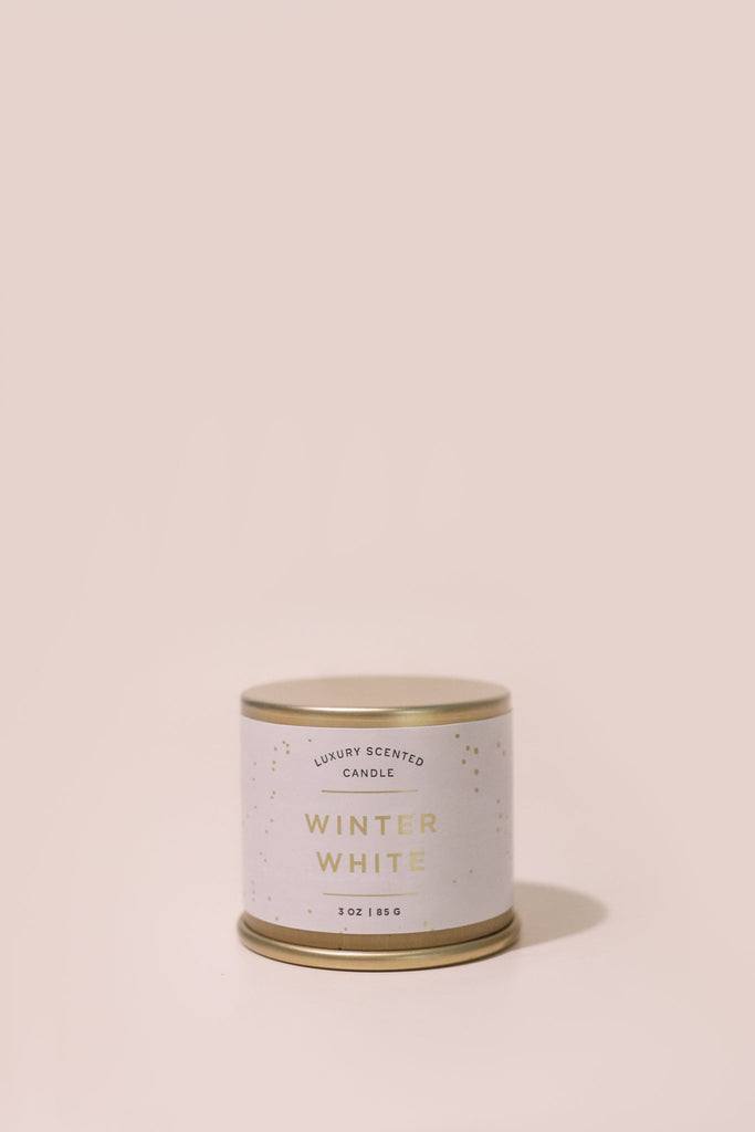 Winter White Demi Tin Candle - Heyday