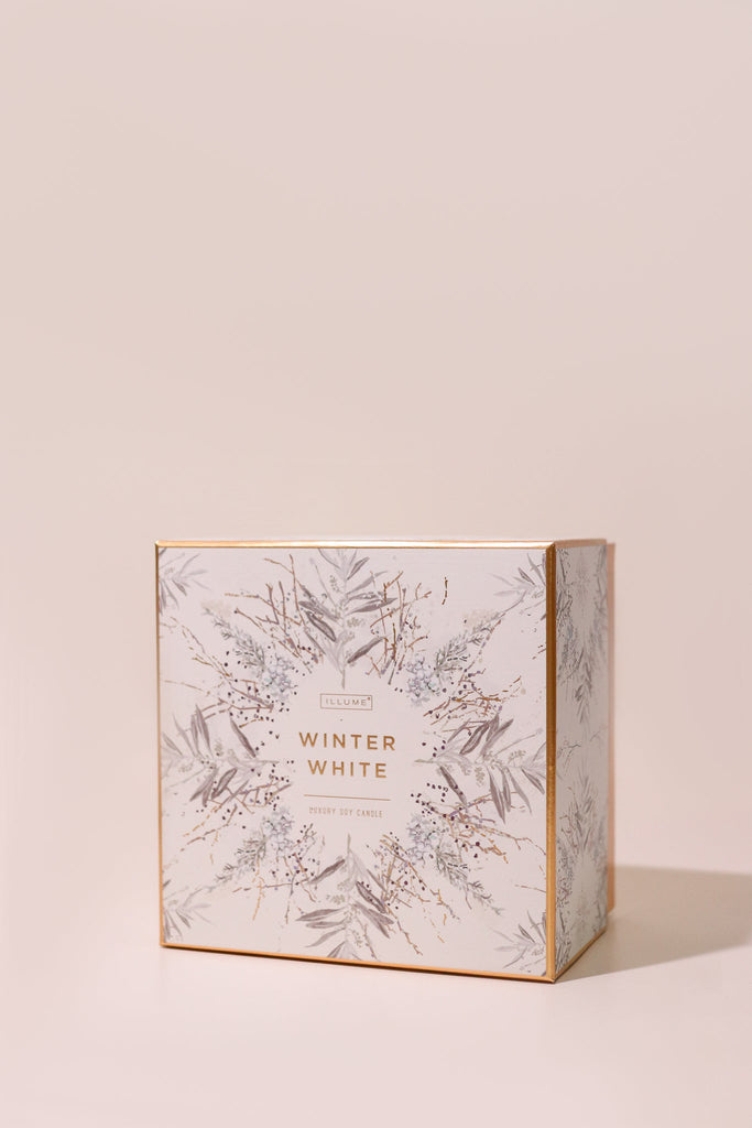 Winter White Luxe Mercury Boxed Candle - Heyday